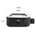Mullivann INTEX 28452, hüdromassaažiga, 6 inimesele, LED ja rakendusjuhtimisega, 239 x 71 cm