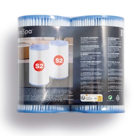 Filter Pure Spa pumbale, tüüp S2, 2 tk, Intex 20912