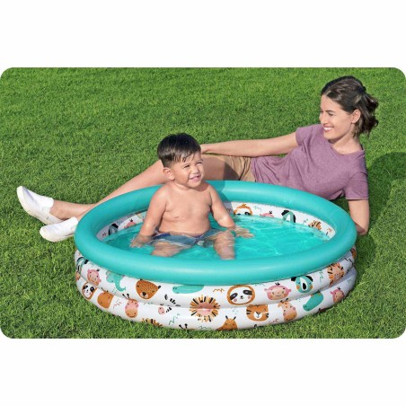 Täispuhutav bassein lastele, Bestway 51008N, kaladega, värviline, 102x25 cm