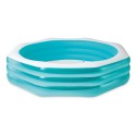 Bassein täispuhutav kaheksanurkne, perele, 254 x 254 x 56 cm, Intex 58492