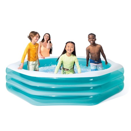 Bassein täispuhutav kaheksanurkne, perele, 254 x 254 x 56 cm, Intex 58492