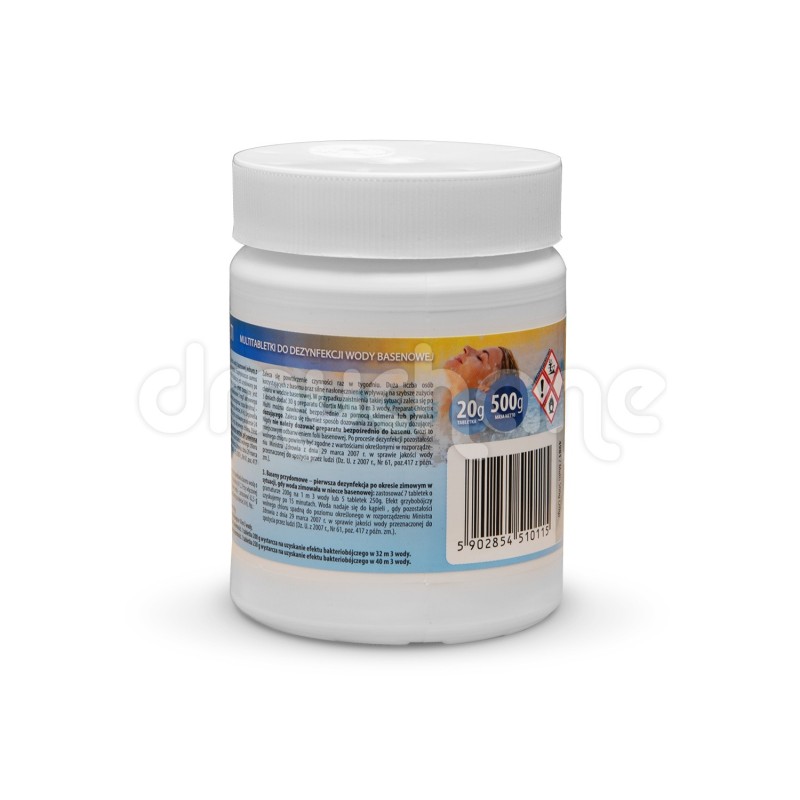 Multifunktsionaalsed basseini tabletid, 25 x 20g, 500g