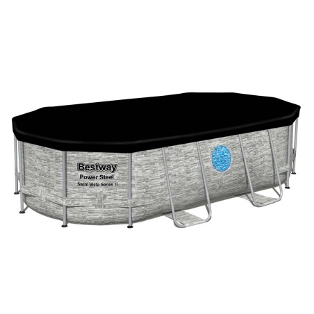 Basseini kate ovaalsele raambasseinile Bestway 58425, 427 x 250 x 100 cm