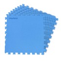 Basseinimatt pusle PVC vahtplastist, sinine, 1,9 m², 8-osaline (50x50 cm, 10 mm)