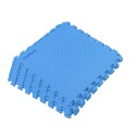 Basseinimatt pusle PVC vahtplastist, sinine, 1,9 m², 8-osaline (50x50 cm, 10 mm)