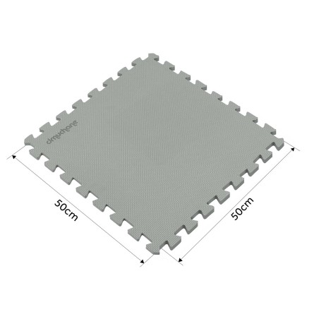 Basseinimatt vahtplastist pusle, hall, 8 detaili (50x50 cm)
