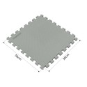 Basseinimatt vahtplastist pusle, hall, 8 detaili (50x50 cm)