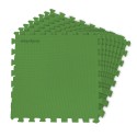 Basseinimatt pusle-tüüpi, vahtplastist, roheline, 8 tk, 50x50 cm, kokku 1.9 m², kuni 10 mm