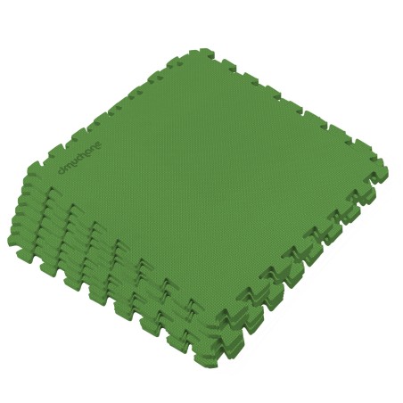 Basseinimatt pusle-tüüpi, vahtplastist, roheline, 8 tk, 50x50 cm, kokku 1.9 m², kuni 10 mm