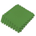 Basseinimatt pusle-tüüpi, vahtplastist, roheline, 8 tk, 50x50 cm, kokku 1.9 m², kuni 10 mm