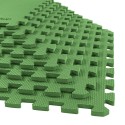 Basseinimatt pusle-tüüpi, vahtplastist, roheline, 8 tk, 50x50 cm, kokku 1.9 m², kuni 10 mm