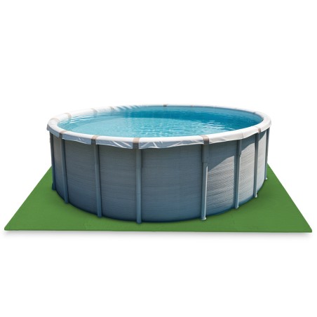 Basseinimatt pusle-tüüpi, vahtplastist, roheline, 8 tk, 50x50 cm, kokku 1.9 m², kuni 10 mm