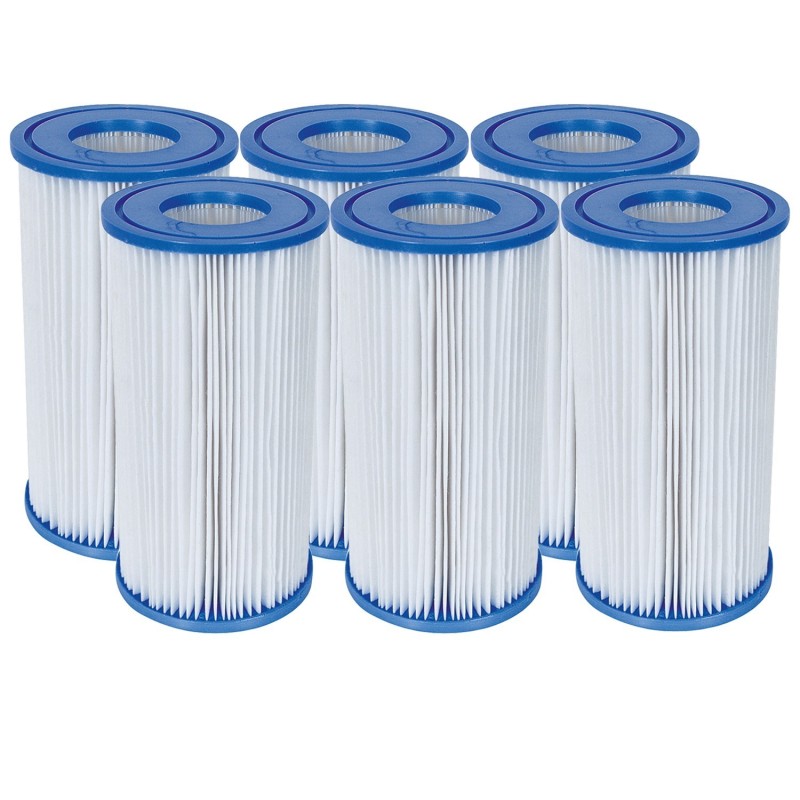 Filter Type III filtripumbale, 6 tk, kõrgus 20.3 cm, läbimõõt 10.6 cm, Bestway 58012