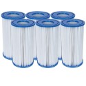 Filter Type III filtripumbale, 6 tk, kõrgus 20.3 cm, läbimõõt 10.6 cm, Bestway 58012