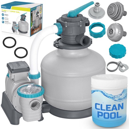 Liivapump basseinidele 11355 liitrit/tunnis multifunktsionaalsete tablettidega Bestway 58486