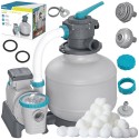 Liivapump basseinidele, 11355 l/h, koos filtripallidega, Bestway 58486