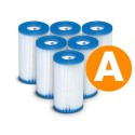 Filtrikassett pumbale, paberfilter, tüüp A, 6 tk, INTEX 29000
