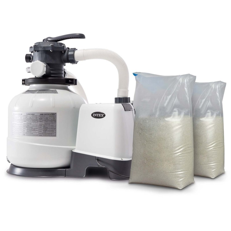 Liivafiltripump INTEX 26648, 10500 l/h, komplektis 50 kg liiva