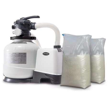 Liivafiltripump INTEX 26648, 10500 l/h, komplektis 50 kg liiva