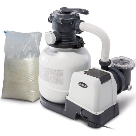 Liivafiltripump INTEX 26646, 7900 l/h, koos 25 kg liivaga