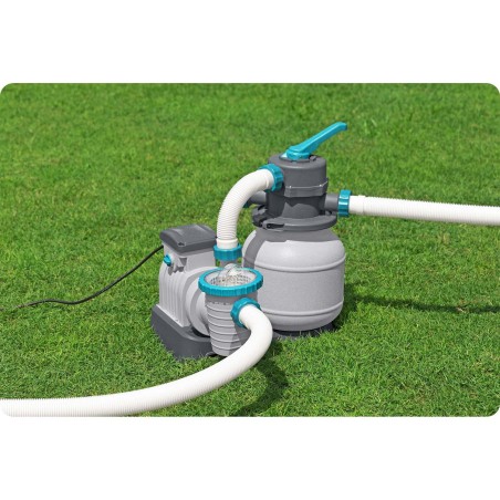 Liivapump basseinile, filtreerimisvõimsusega 6056 l/h, Bestway 58497, koos 25 kg liivaga