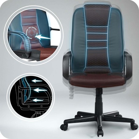 Kontoritool pööratav, musta ja pruuni värvi