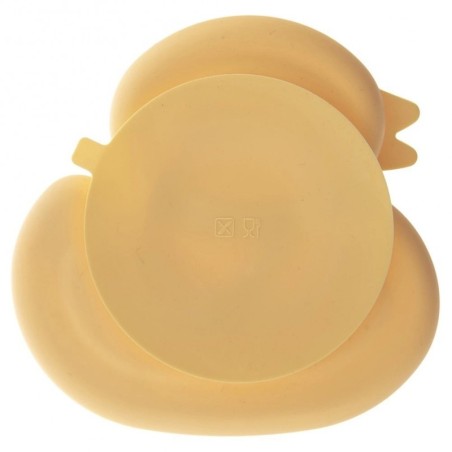 Laste silikoonist jagatud taldrik, kollane... | FreshDesign.ee