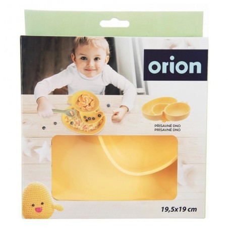 Laste silikoonist jagatud taldrik, kollane... | FreshDesign.ee