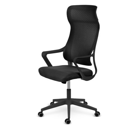 Kontoritool mikrovõrguga ja kiikumisfunktsiooniga, reguleeritav, must, kõrgus kuni 142,5 cm, kandevõime 120 kg