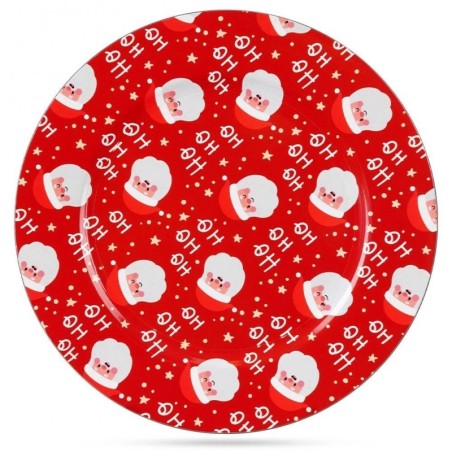 Punane jõuluvana taldrik, 33 cm | FreshDesign.ee