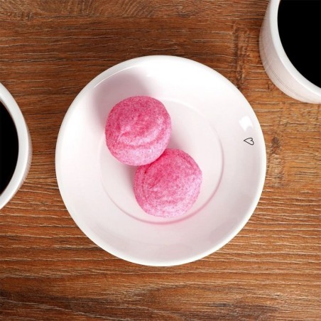 Väike keraamiline taldrik, valge HEART taldrik, 12 cm