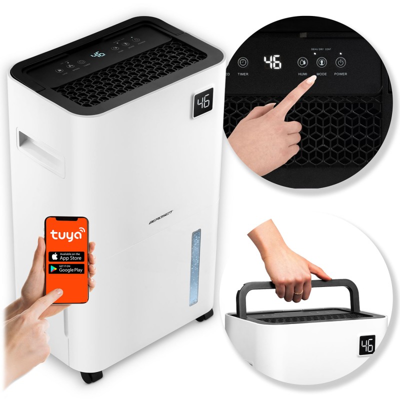 Õhukuivati kompressoriga WiFi-ga, 20 l/24h, valge