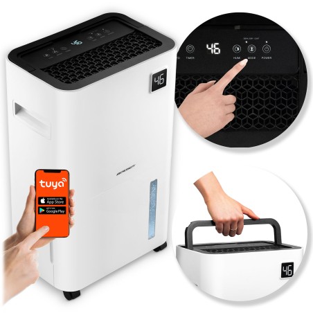 Õhukuivati kompressoriga WiFi-ga, 20 l/24h, valge