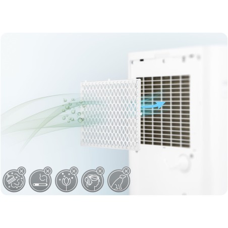 Õhukuivati kompressoriga WiFi-ga, 20 l/24h, valge