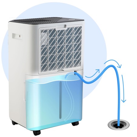 Õhukuivati kompressoriga, WiFi-ga, 20 L/24h, valge