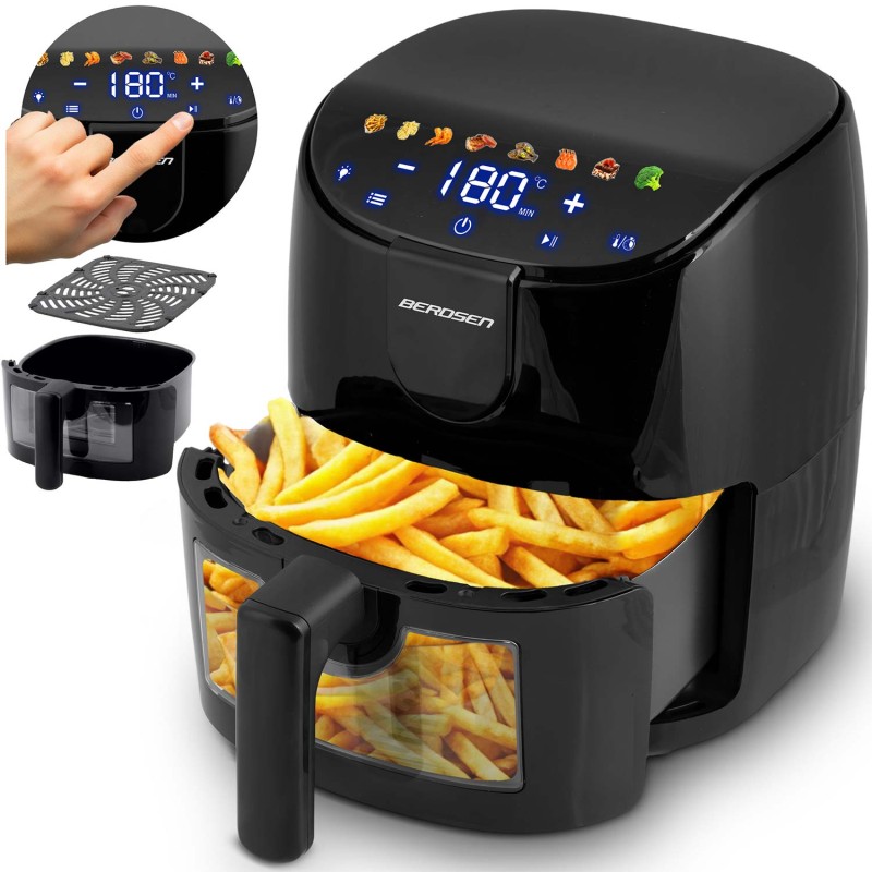 Õhkfritüür must, 4 l, 1500 W