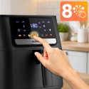 Õhufritüür rasvavaba puutetundliku ekraaniga, 1700 W, must, 6,5 liitrit