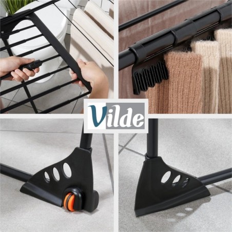 Pesukuivati, metall, must, pikendatav, XXL... | FreshDesign.ee