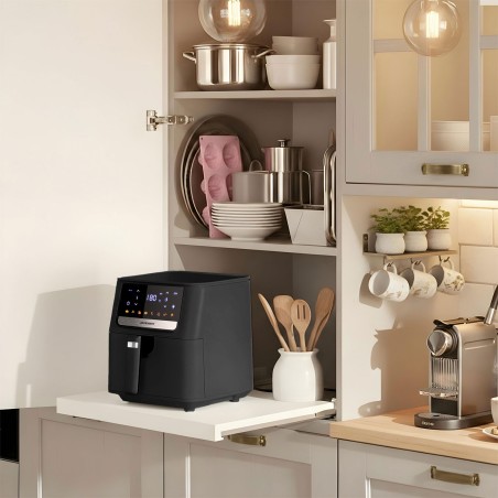 Õhufritüür rasvavaba puutetundliku ekraaniga, 1700 W, must, 6,5 liitrit