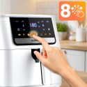 Õhufritüür puuteekraaniga, rasvavaba, 1700 W, valge, 6,5 liitrit