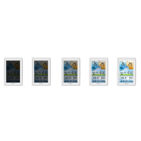 Ilmajaam traadita värviekraaniga, DCF77 sünkroniseerimisega, valge