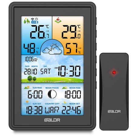 Ilmajaam värviekraaniga, must