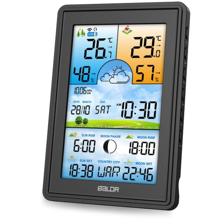 Ilmajaam värviekraaniga, must