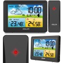 Ilmajaam juhtmevaba ekraaniga, ilmaprognoosi ja termomeetriga, must