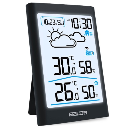 Ilmajaam juhtmeta ekraaniga, must