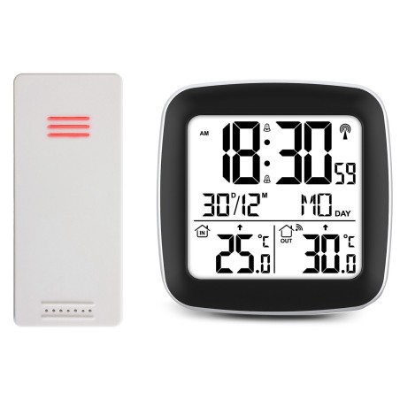 Ilmajaama andur traadita temperatuuri ja niiskuse mõõtmiseks, valge, 9,2 x 4 x 2,3 cm