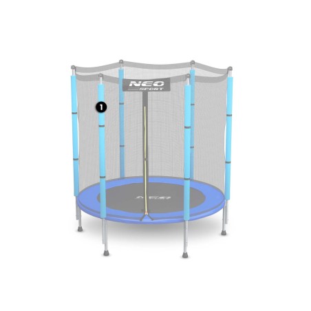 Batuudi pealmine varras koos välisvõrguga 140 cm sinise Neo-Sport
