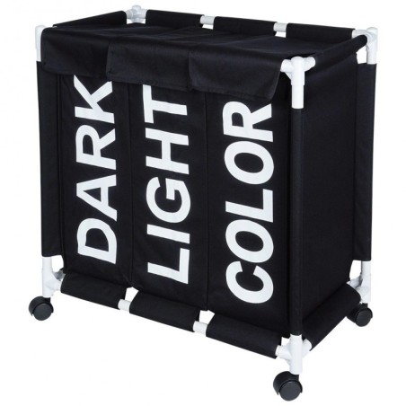 Kolme kambriga ratastel pesukorv 137 liitrit | FreshDesign.ee