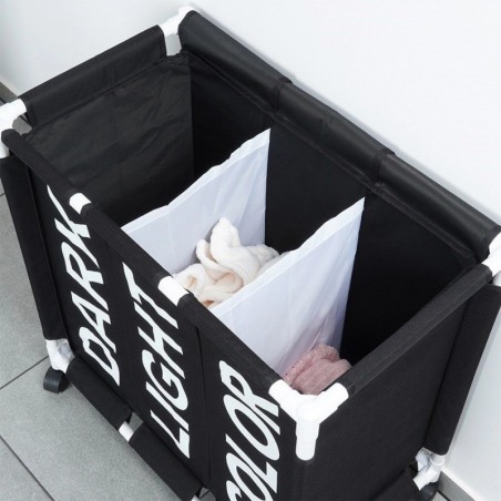 Kolme kambriga ratastel pesukorv 137 liitrit | FreshDesign.ee