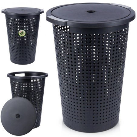 Pesukorv, plastik, must 35 liitrit | FreshDesign.ee